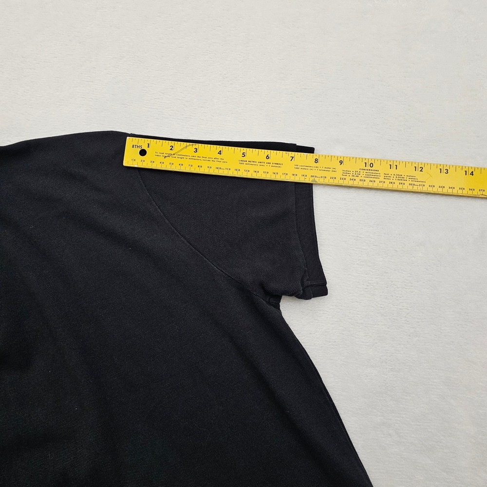 Polo Ralph Lauren Polo Mens L Black Green Pony Custom Fit Cotton Preppy Ivy - Picture 9 of 11